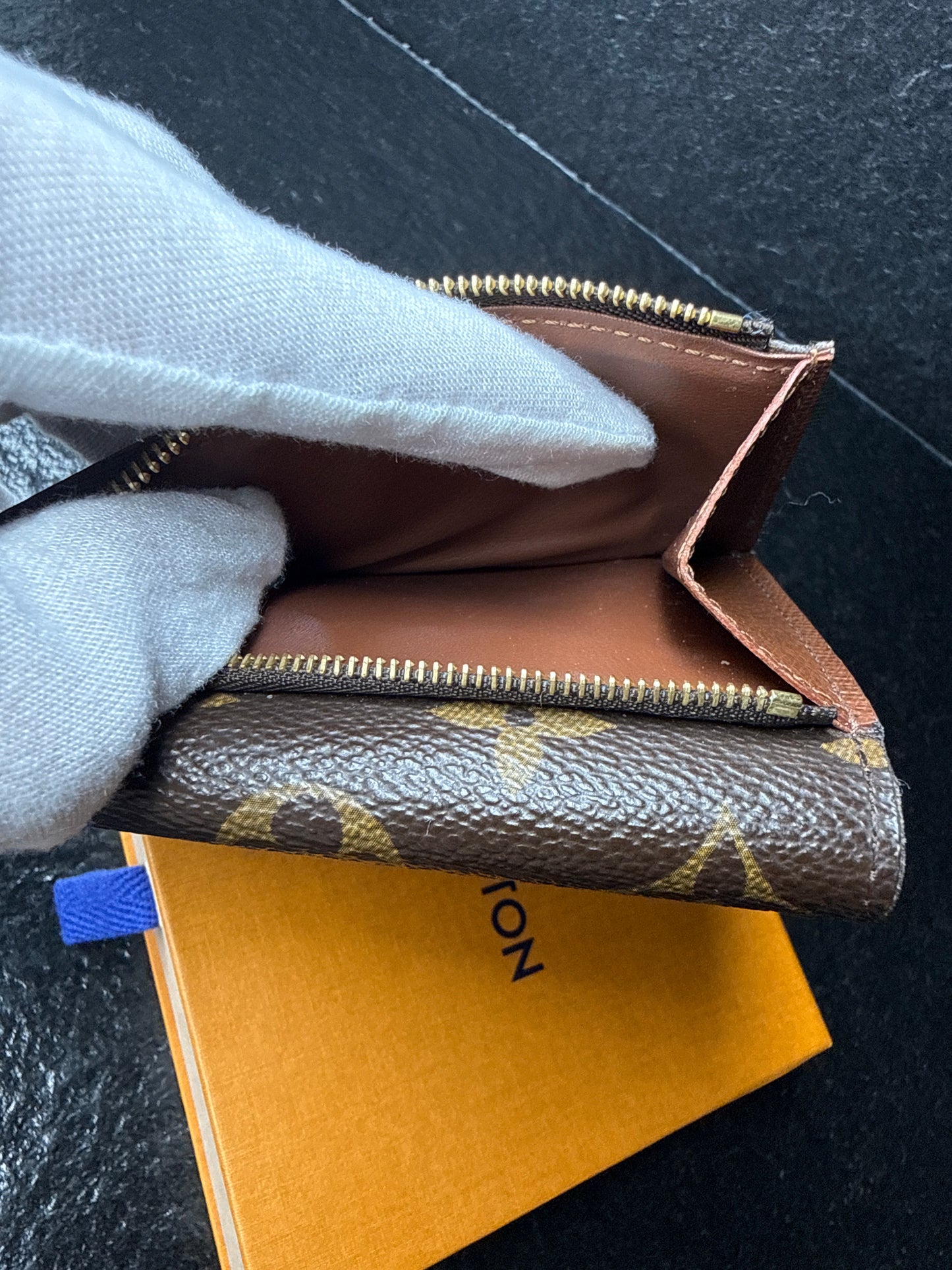 Louis Vuitton Monogram Compact Wallet Set | Elise & Porte-Monnaie Plat Card Holder β Excellent Condition