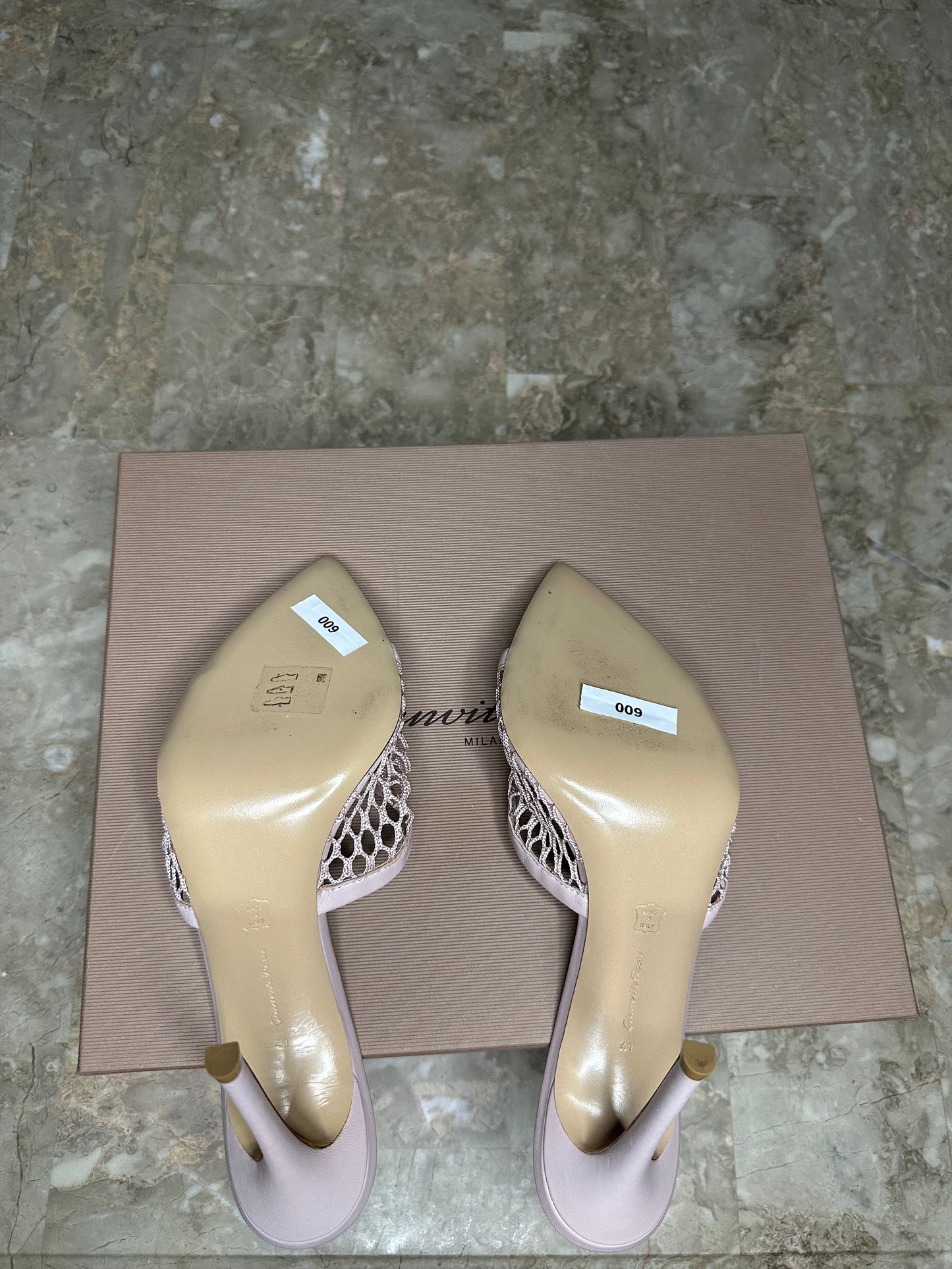 Gianvito Rossi Purple Mule Heels Size 41 | Pointed Toe Slip-On Stiletto | New Women’s Designer Shoes
