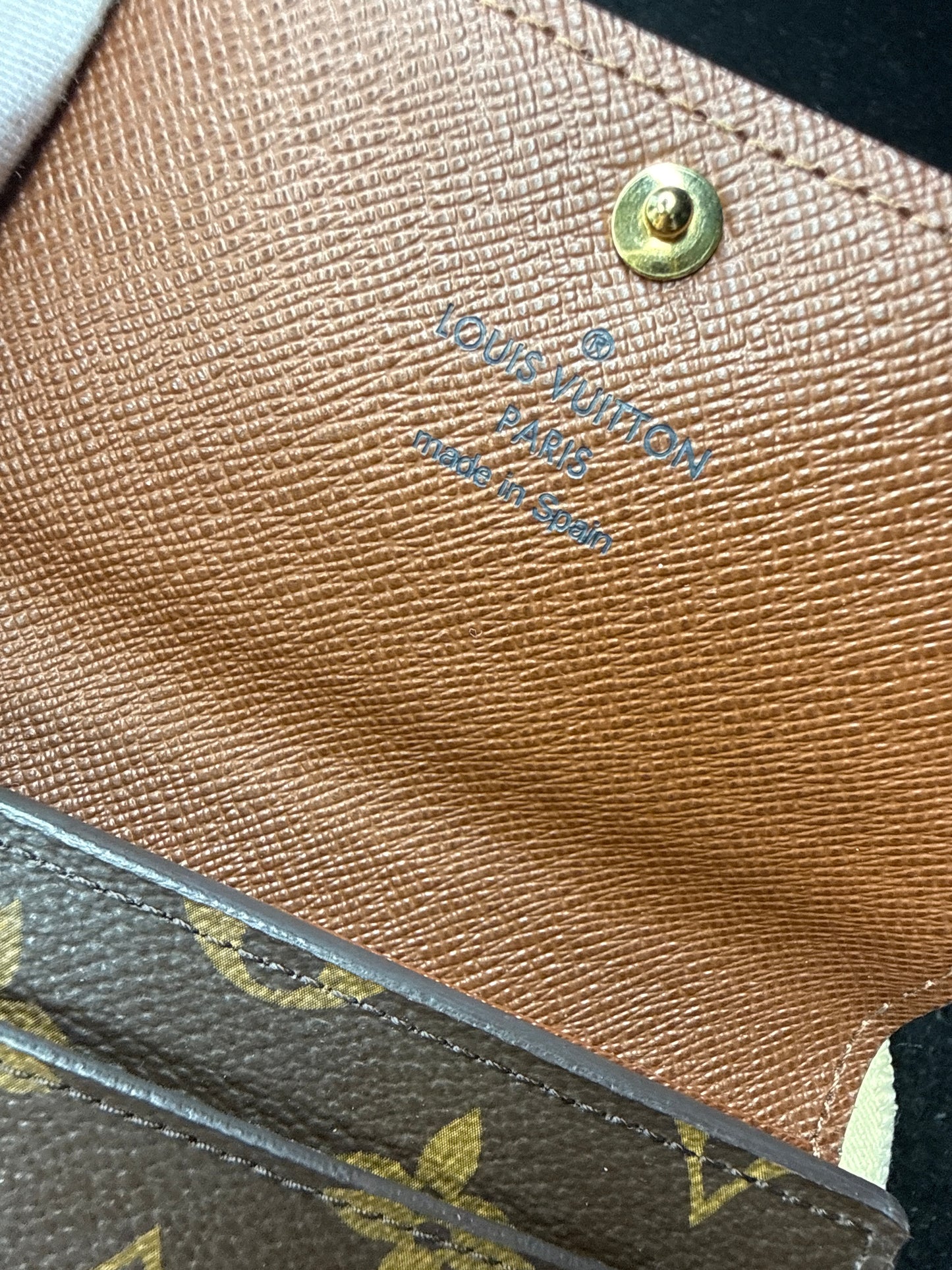 Louis Vuitton Monogram Compact Wallet Set | Elise & Porte-Monnaie Plat Card Holder – Excellent Condition