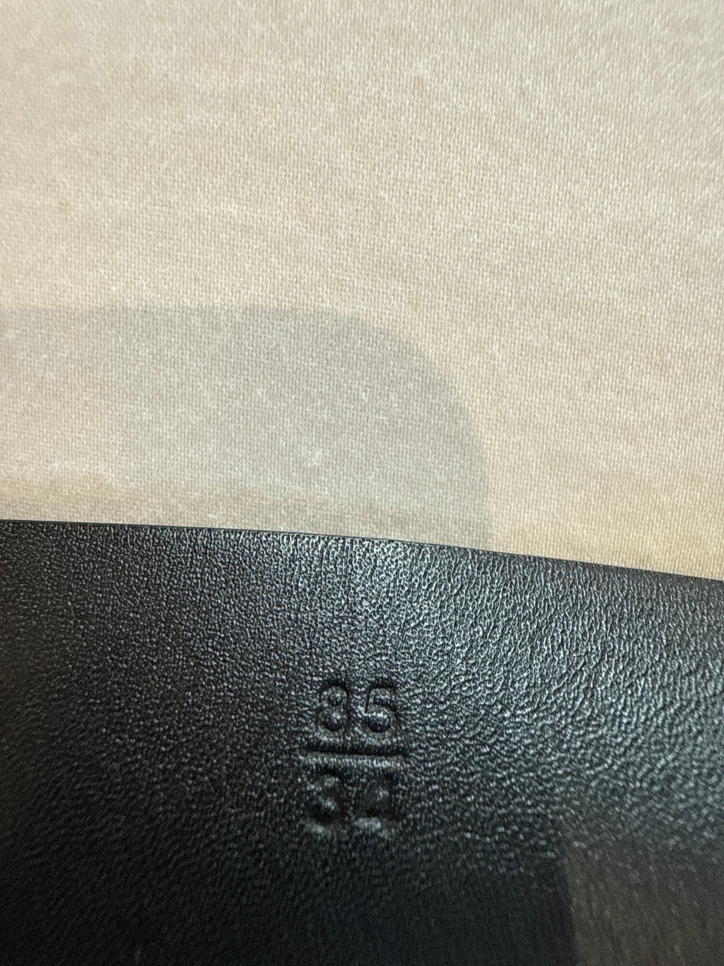 Chanel lamb skin leather belt