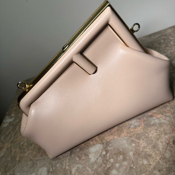 Fendi First Small Leather Bag – Pale Pink