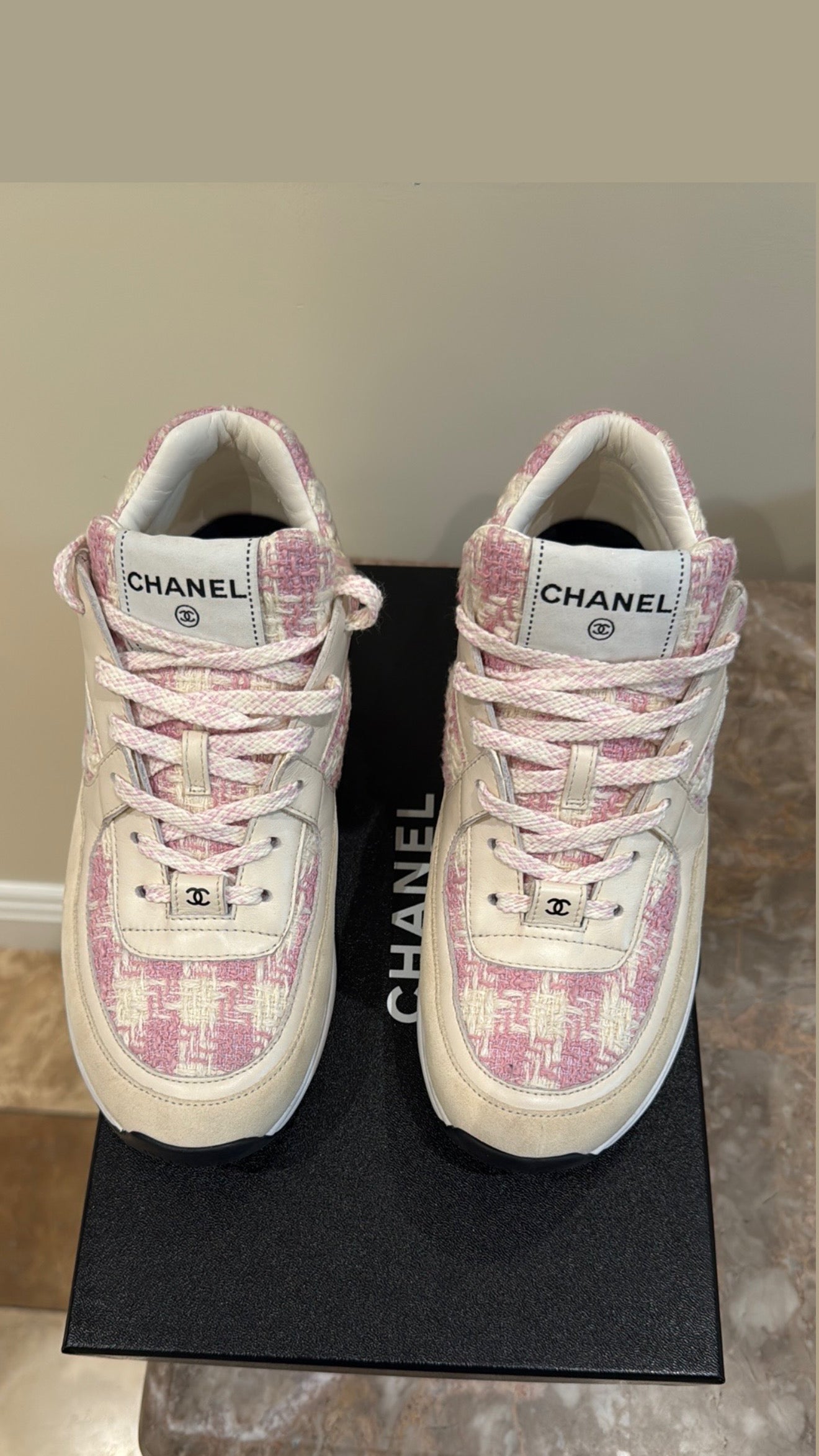Chanel Tweed Trainers