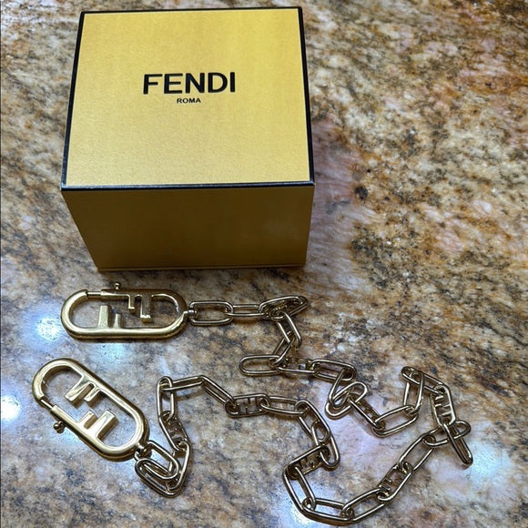 Fendi -Metal O’Lock Bag strap you Gold