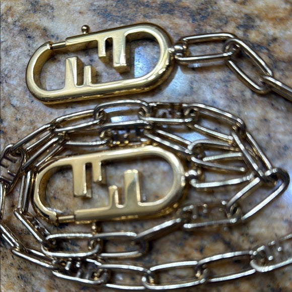 Fendi -Metal O’Lock Bag strap you Gold