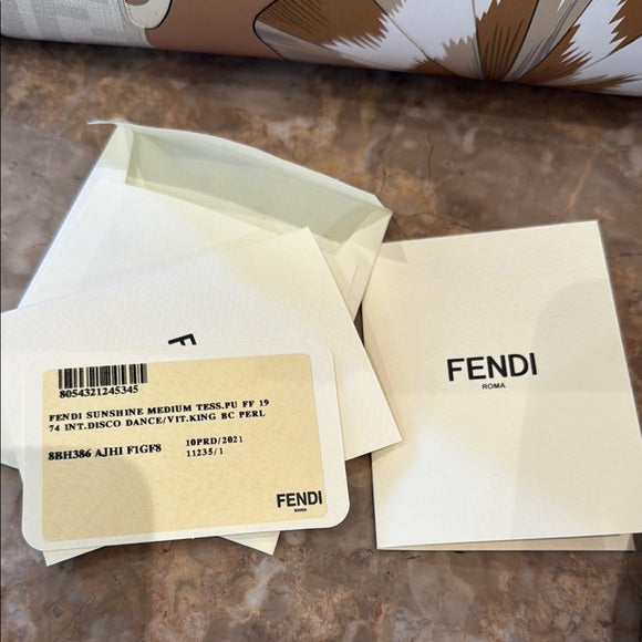 Fendi Medium Sunshine Shopper Tote – Antonio Lopez “Bikini Girls” Print, Brown Canvas, New with Dust Bag & Authenticity Card