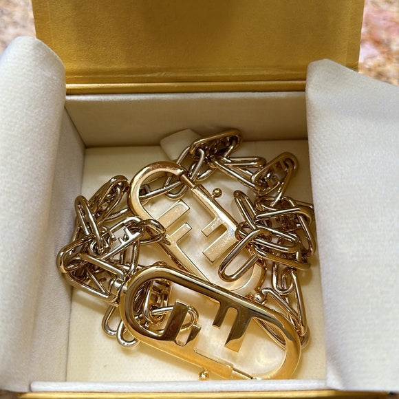 Fendi -Metal O’Lock Bag strap you Gold