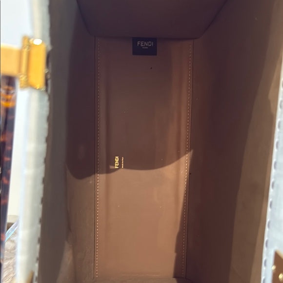 Fendi Medium Sunshine Shopper Tote – Antonio Lopez “Bikini Girls” Print, Brown Canvas, New with Dust Bag & Authenticity Card