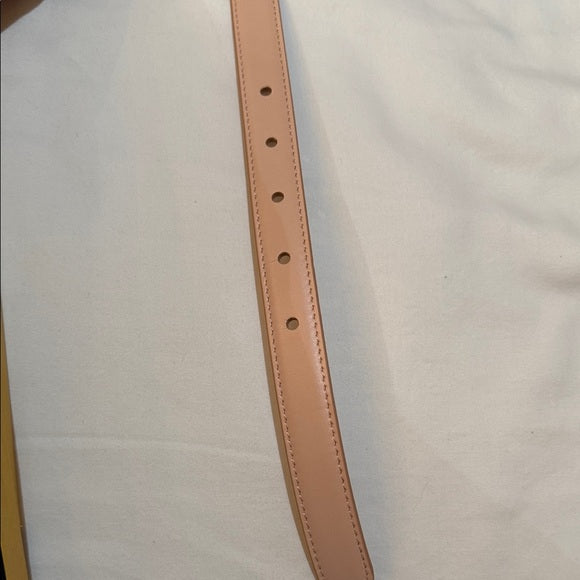 Authentic Fendi Belt – Light Pink Leather with Gold Accent (Never Worn)