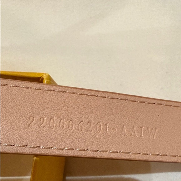 Authentic Fendi Belt – Light Pink Leather with Gold Accent (Never Worn)