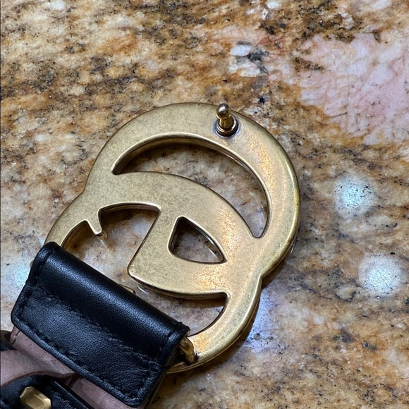 Gucci Web Stripe Belt – Green & Red with Gold GG Buckle