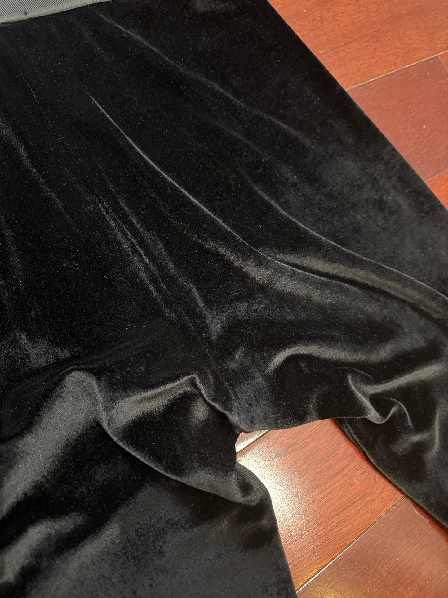 Signature black velvet leggings