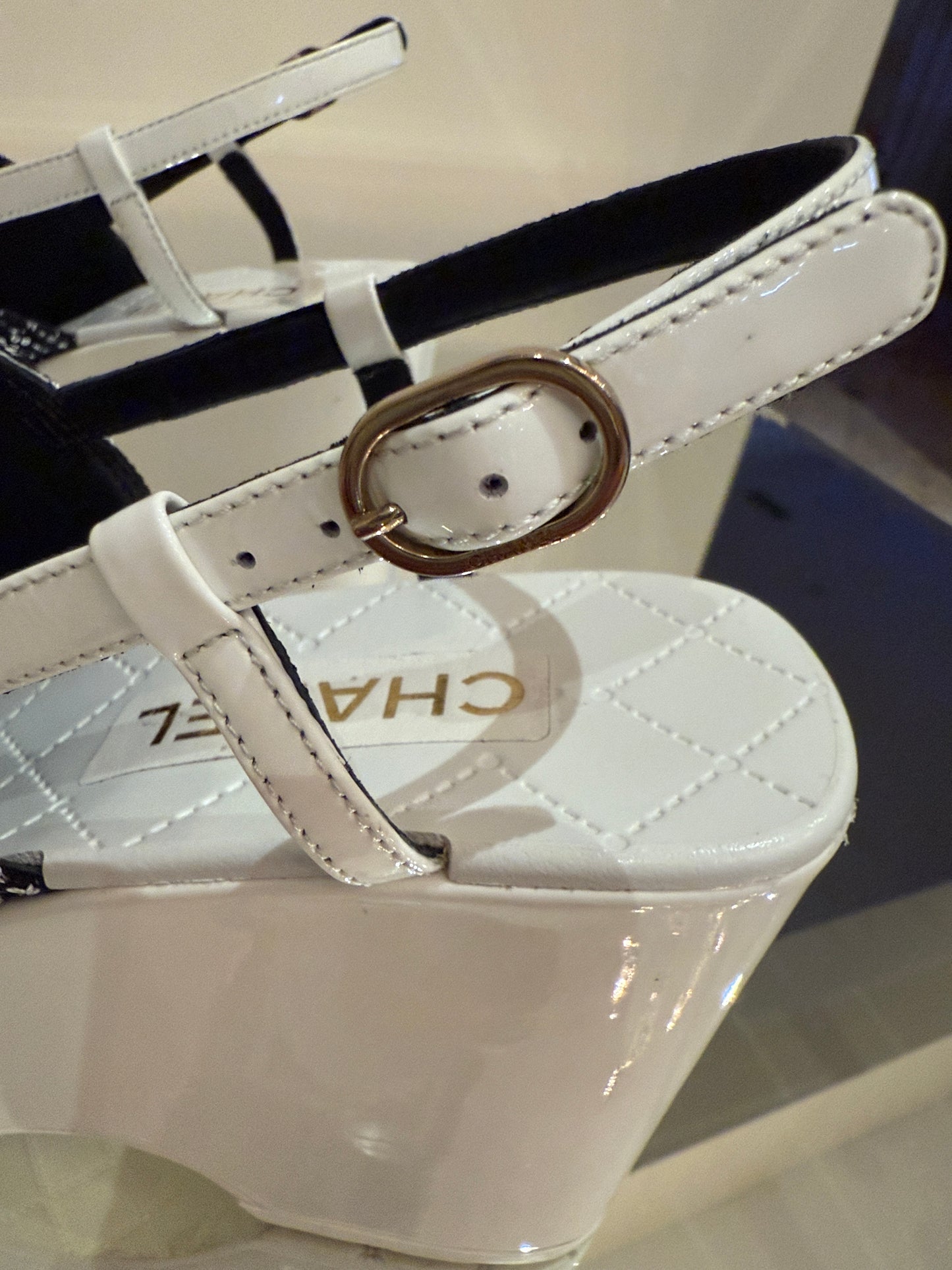 Chanel Tweed Slingback Sandals