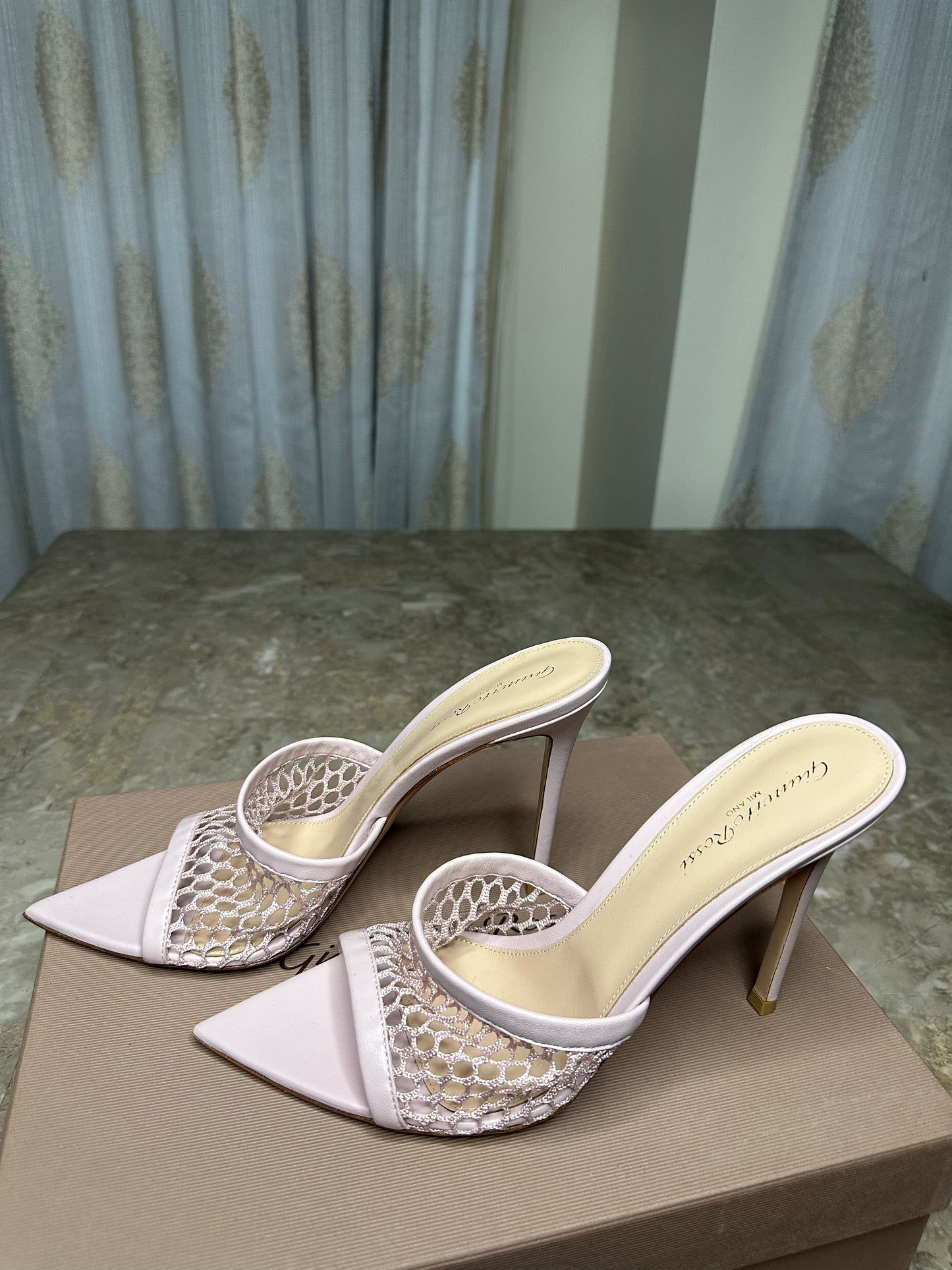 Gianvito Rossi Purple Mule Heels Size 41 | Pointed Toe Slip-On Stiletto | New Women’s Designer Shoes