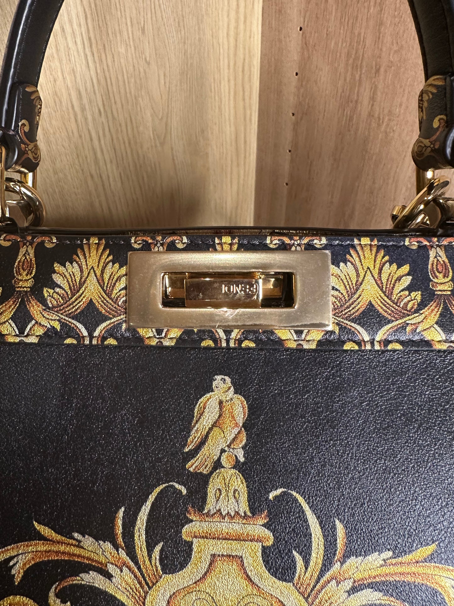 Fendi x Versace Fendace Peekaboo ISeeU Medium Satchel | FF Baroque Crossbody Bag