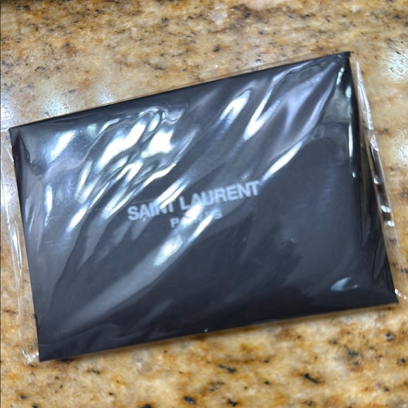 Yves Saint Laurent Black and Silver Crossbody Bag