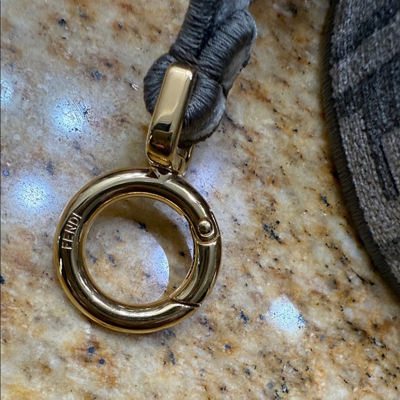 Fendi Peekaboo Iseeu Small Ciniglia  FF Gray and Gold and Palladium