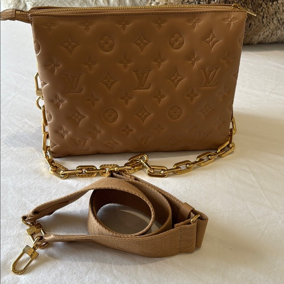 Louis Vuitton Coussin PM – Camel Quilted Monogram