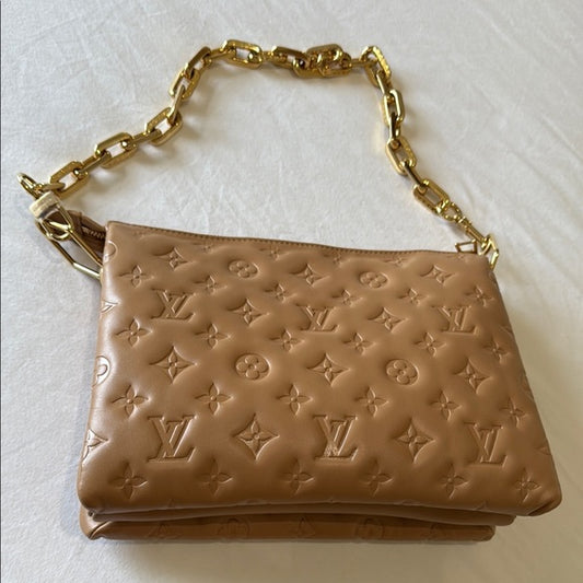 Louis Vuitton Coussin PM – Camel Quilted Monogram
