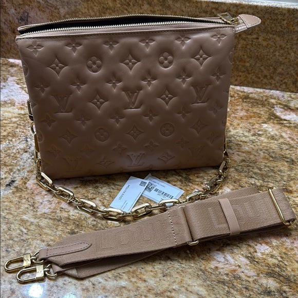 Louis Vuitton Coussin PM – Camel Quilted Monogram