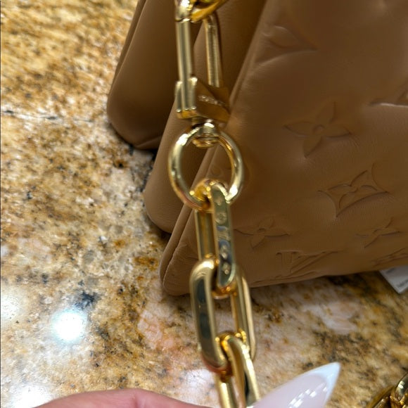 Louis Vuitton Coussin PM – Camel Quilted Monogram