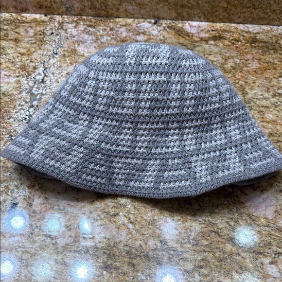 FENDI Charcoal Knit Bucket Hat