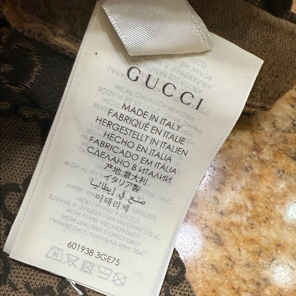 Gucci Logo Pattern Socks – Unisex, Size Medium (9), 20–22 cm, Unused
